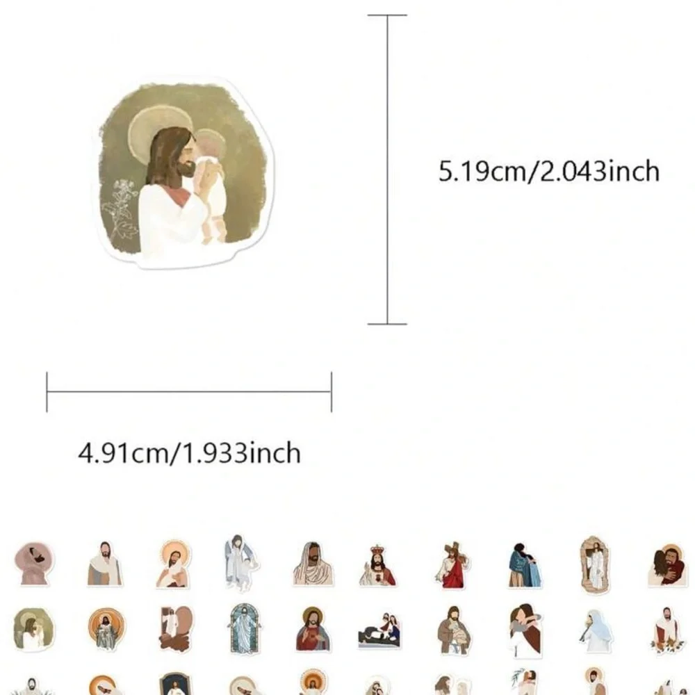 52pcs Jesus Christ Sticker Set - Picture 3 of 7